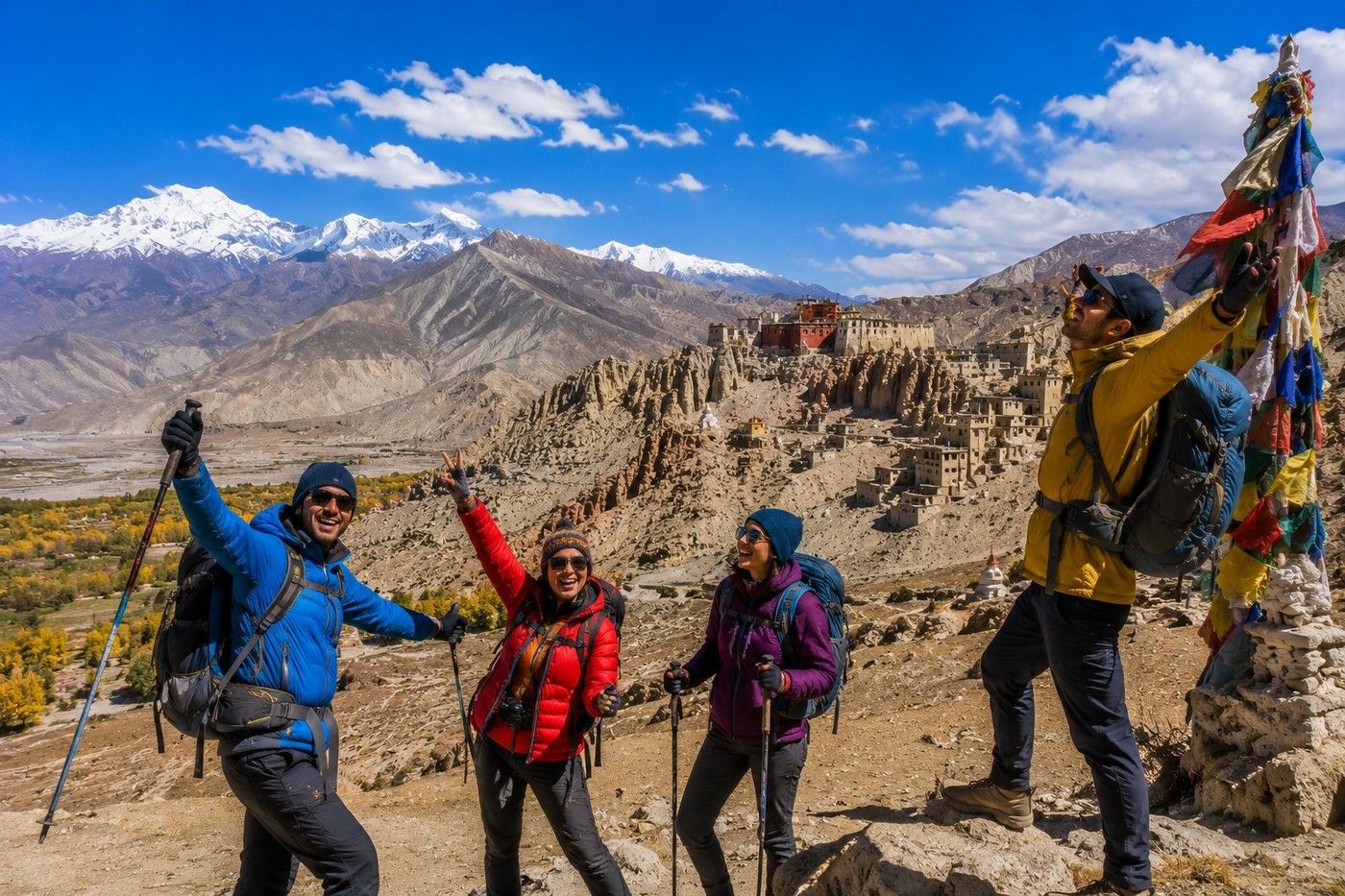 Upper Mustang arid Himalayan landscape